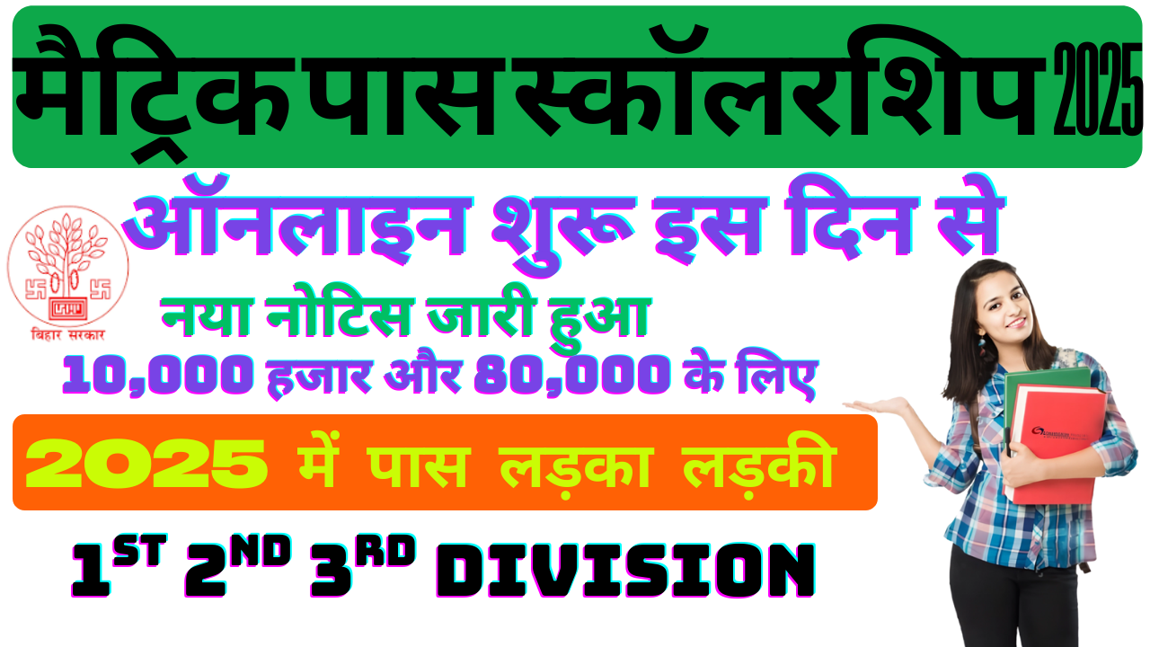 Bihar Board 10th Pass Scholarship 2025 Online Registration, Eligibility Criteria & Documents for All Divisions