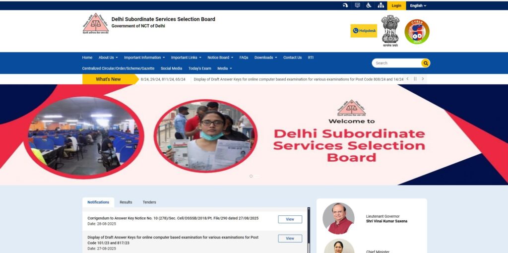 DSSSB Primary Teacher Vacancy 2025