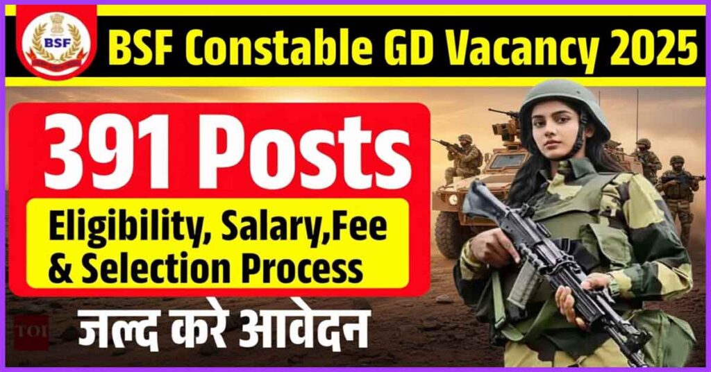 BSF Constable GD Recruitment 2025
