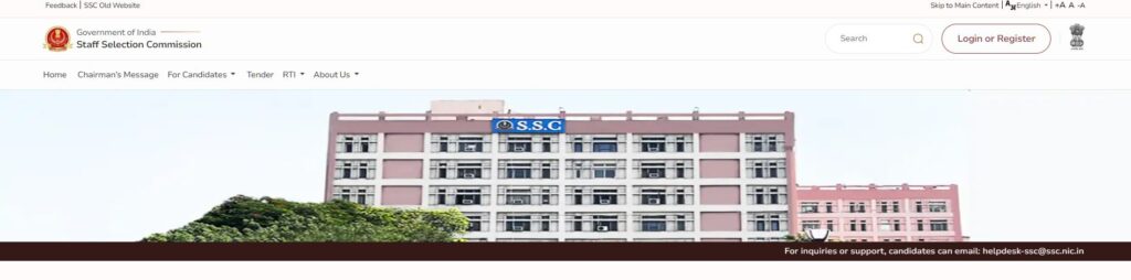 SSC CHSL Slot Booking 2025