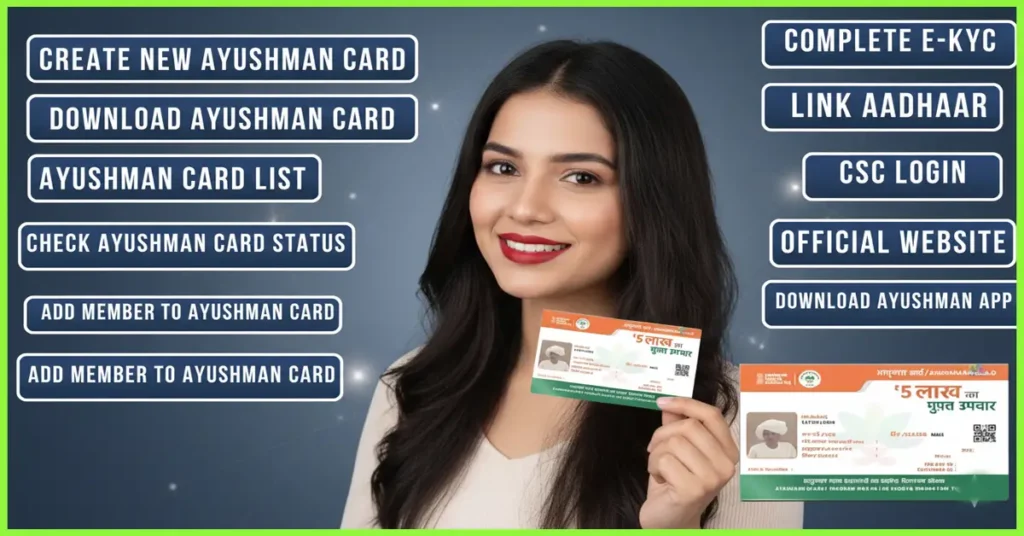 आयुष्मान कार्ड से सम्बंधित सेवाएँ
