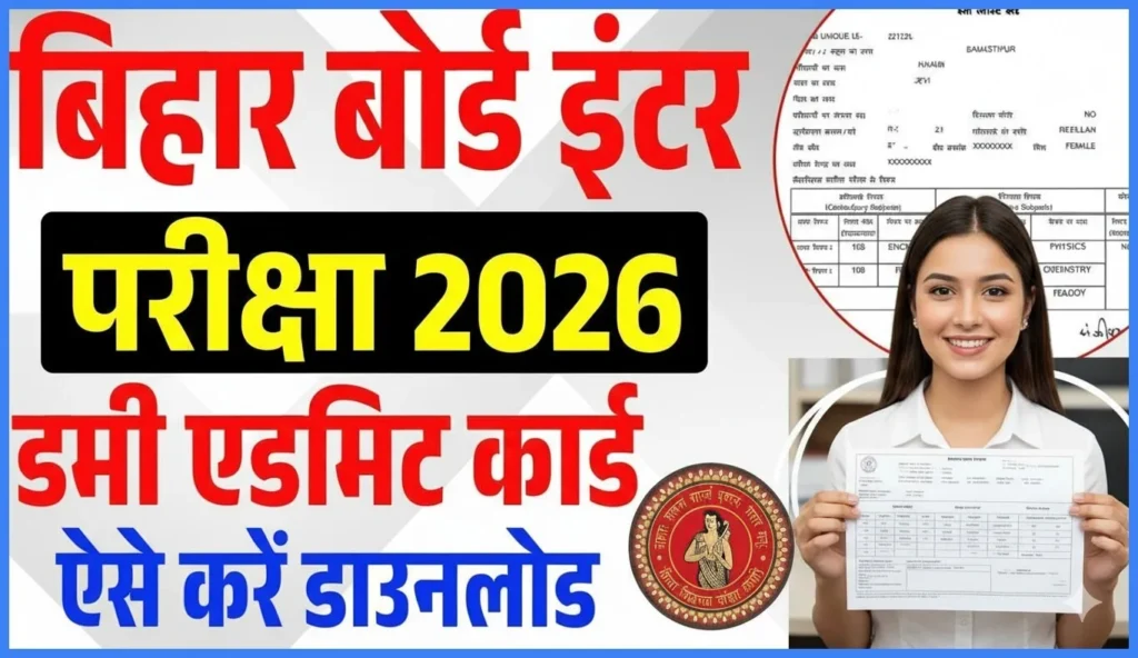 Bihar Board 12th Dummy Admit Card 2026 Released