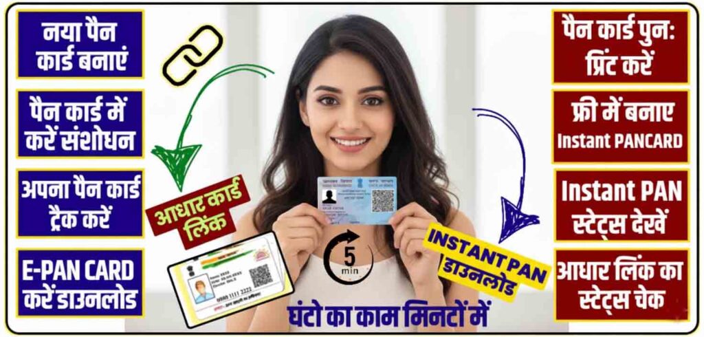 पैन कार्ड से सम्बंधित सेवाएँ
