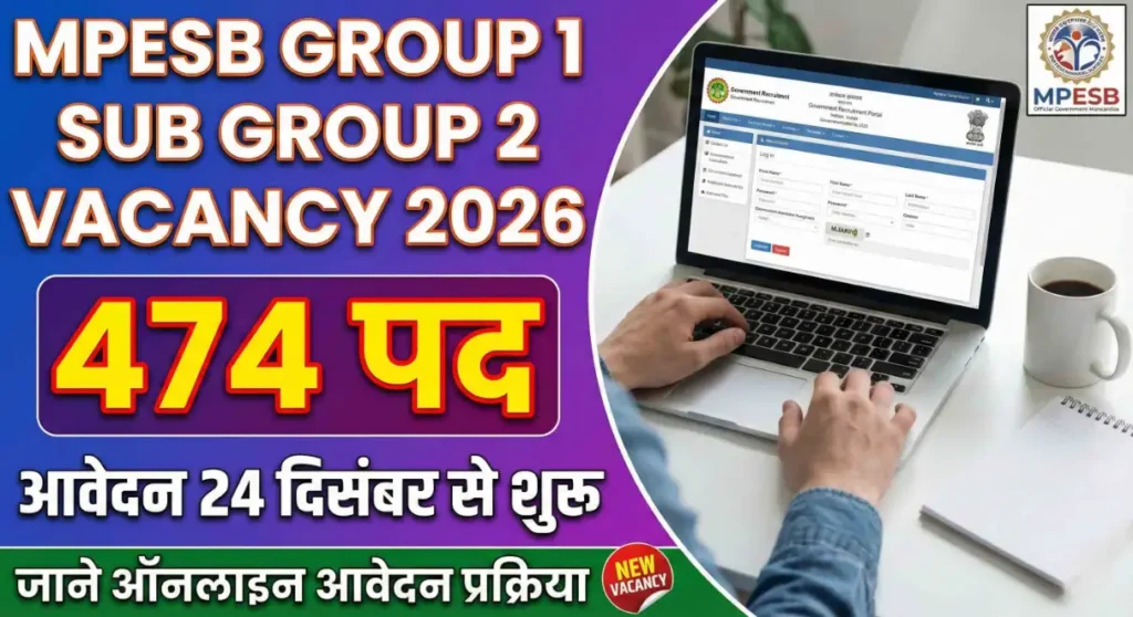 MPESB Group-1 Sub Group-2 Vacancy 2025 