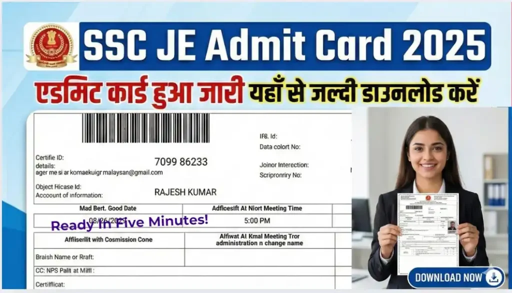 SSC JE Admit Card 2025