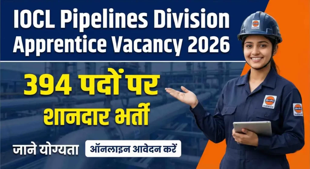 IOCL Pipelines Division Apprentice Vacancy 2026