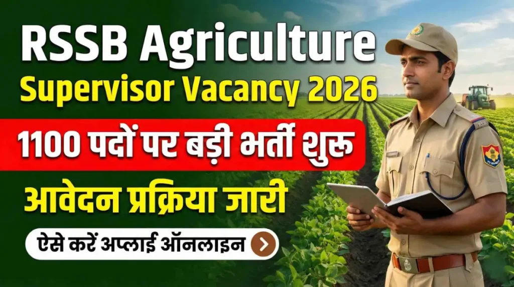 RSSB Agriculture Supervisor Vacancy 2026