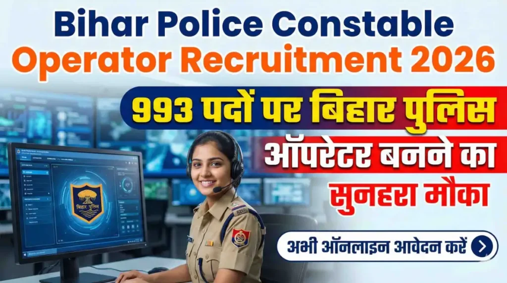 Bihar Police Constable Operator Recruitment 2026