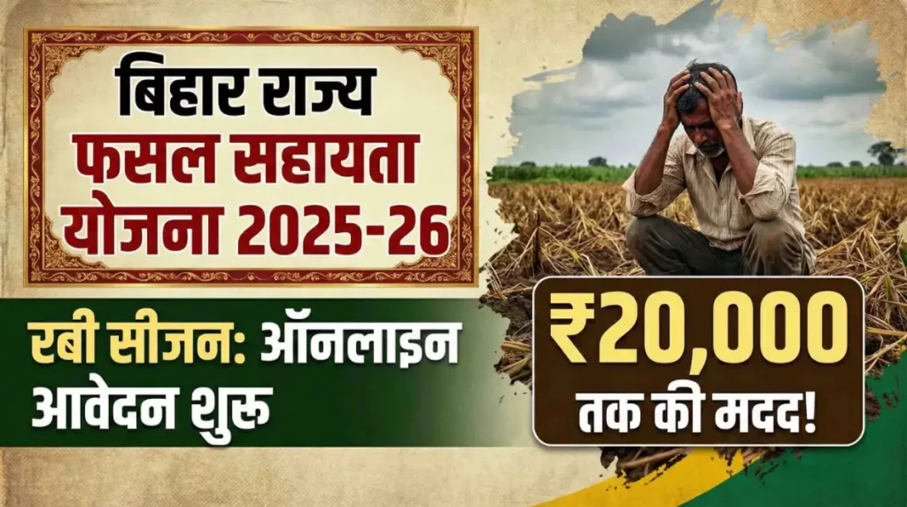 बिहार राज्य फसल सहायता योजना 2025-26 