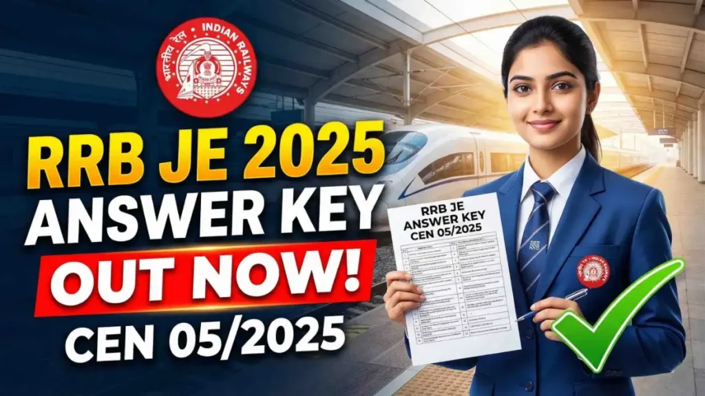 RRB JE Answer Key CEN 05/2025