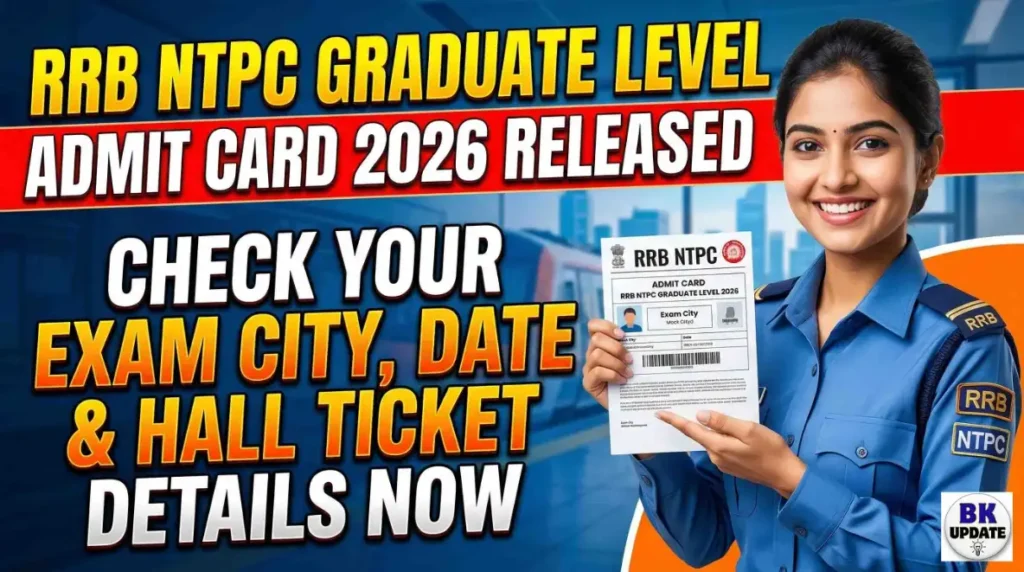 RRB NTPC Graduate Level Admit Card 2026 