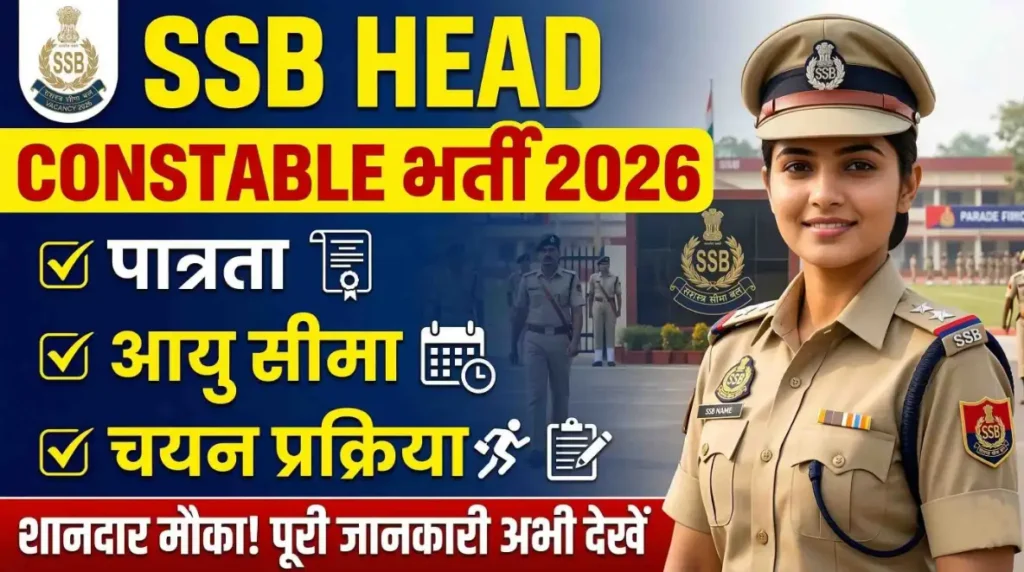 SSB Head Constable Vacancy 2026
