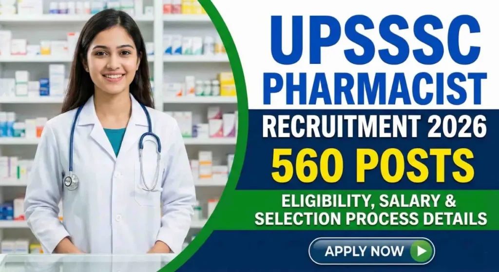 UPSSSC Pharmacist Recruitment 2026